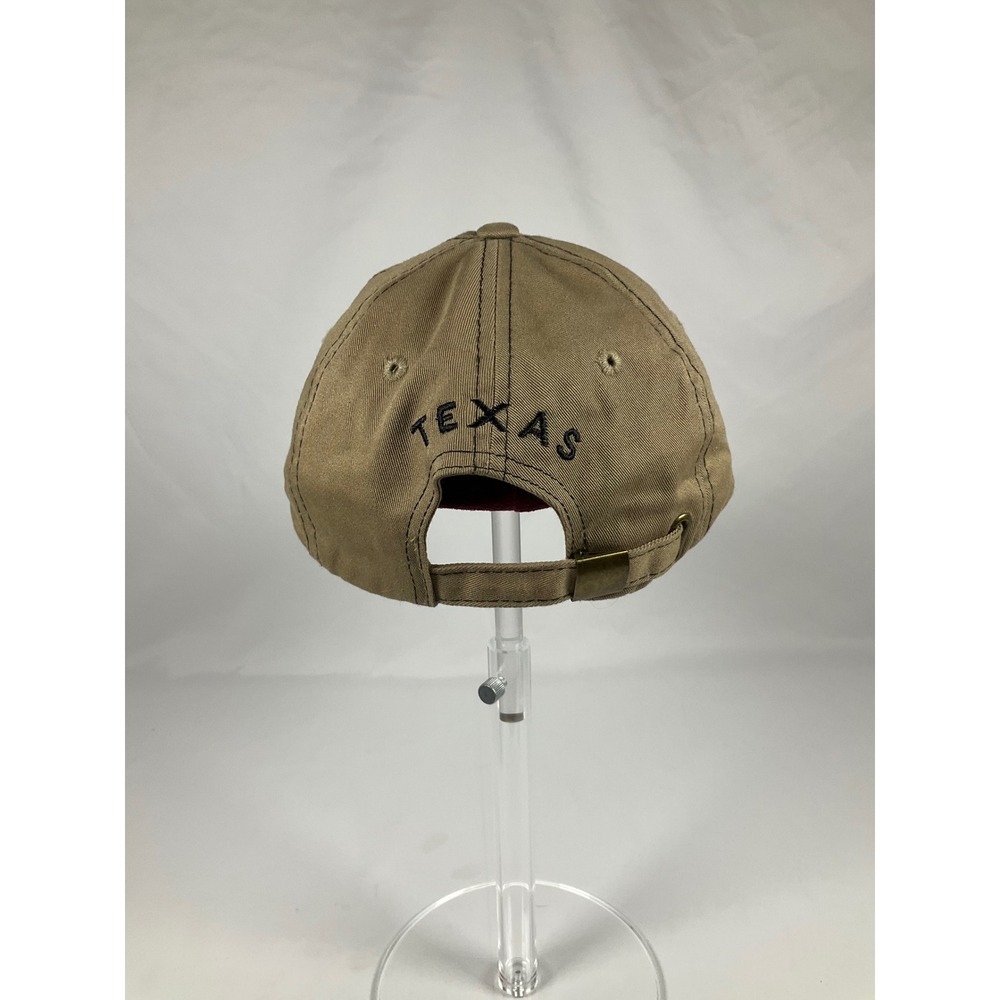 Texas TX Embroidered Baseball Cap Khaki Tan Cotton Adjustable Dad Hat Mens - Picture 5 of 8